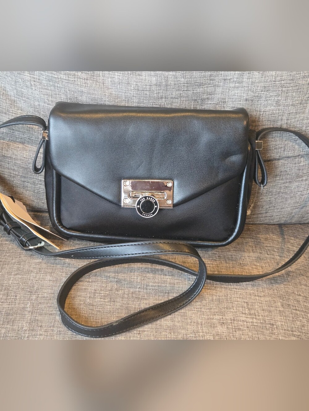 NWT Ted Baker London Sadie May Mini Black Flap Crossbody